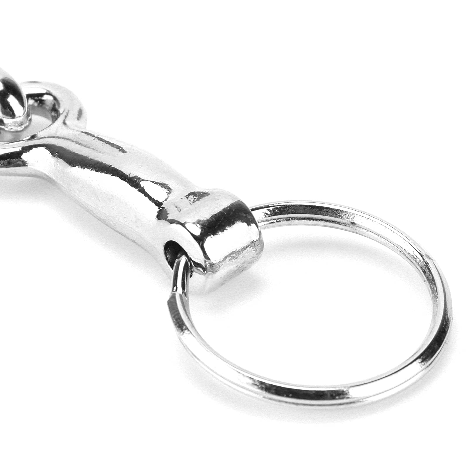 Llavero de los Pedazos de Caballo, Llavero de los Pedazos de Snaffle Llavero de Pelham de la aleación del cinc Nudo de la Llave del Pedazo de Caballo del Solo Conector