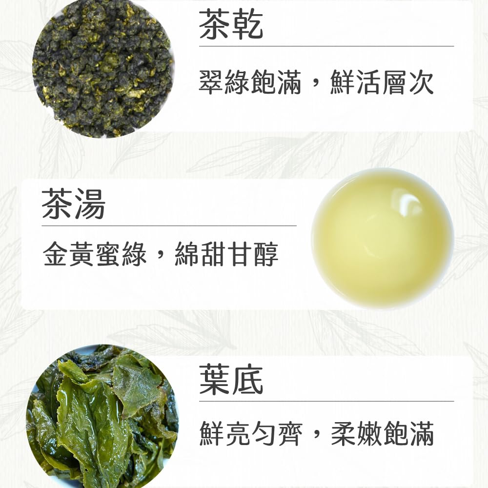 Taiwan unique tea,梨山濃郁甜果烏龍茶葉 Lishan Oolong Tea,75g*8
