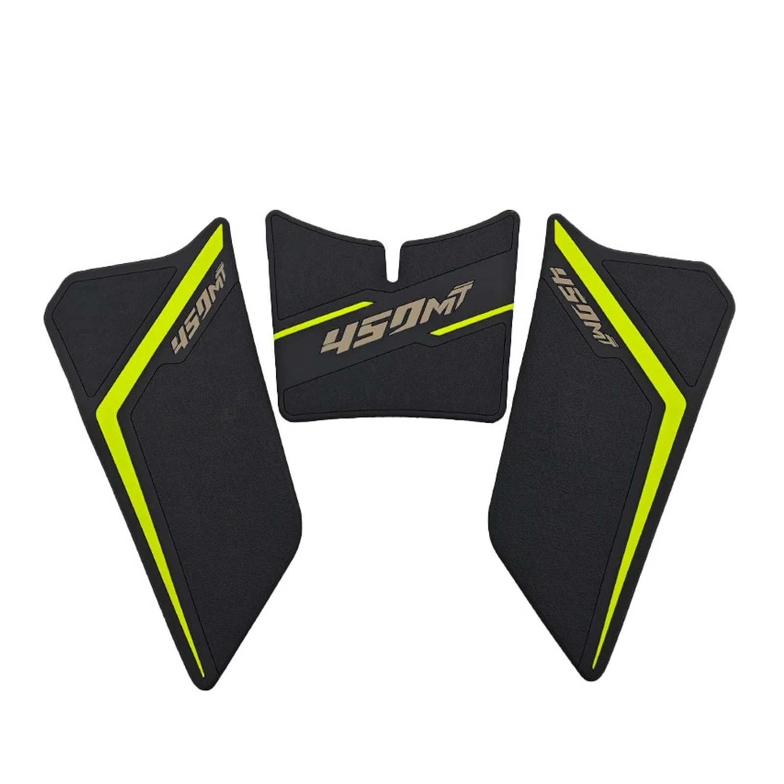Pshfbrye Yellow Motorcycle Gas Tank Pad 450Mt Fuel Tank Pad Sticker Knee Grip Traction Protection Decals Waterproof For Cfmoto 450 Mt2024