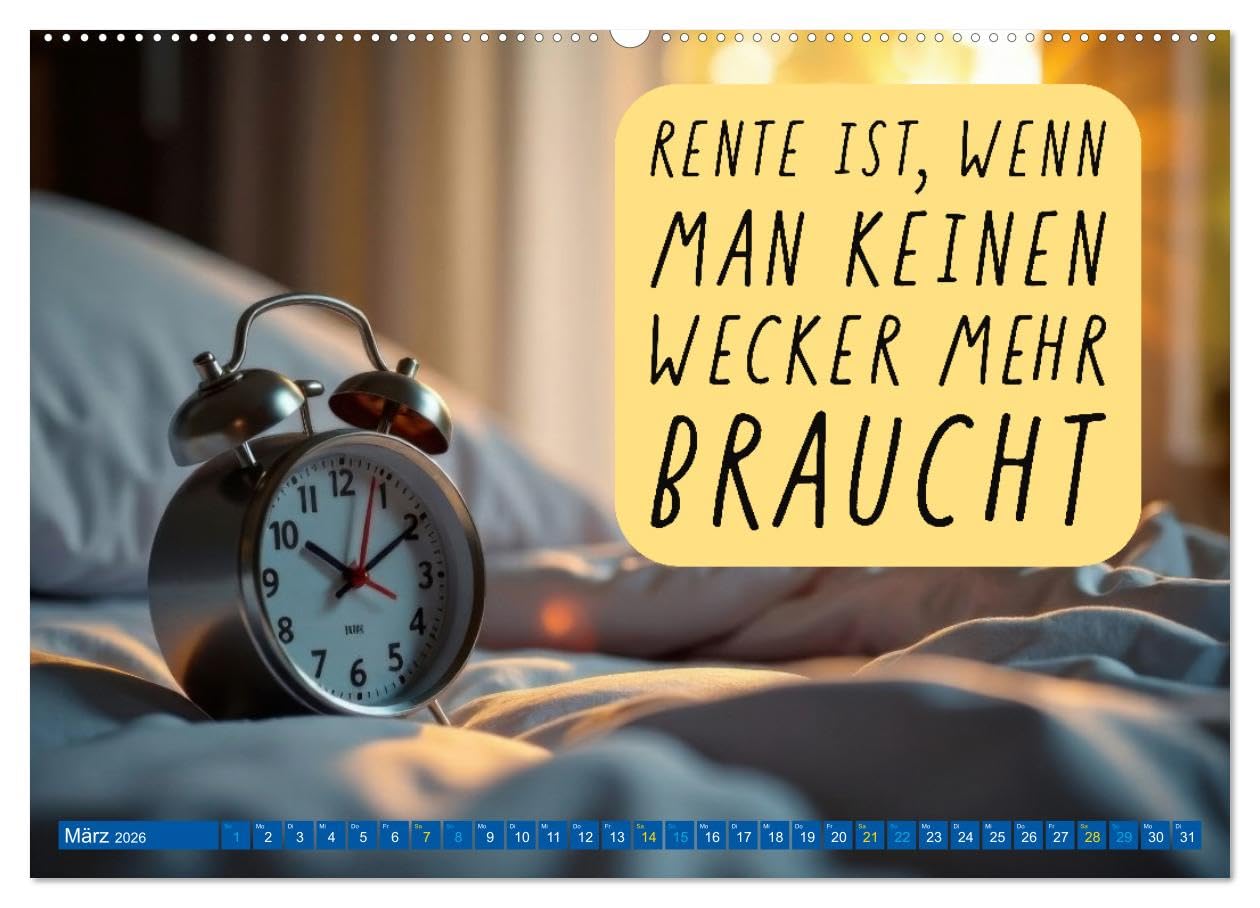 Ruhestand - das Leben neu entdecken (hochwertiger Premium Wandkalender 2026 DIN A2 quer), Kunstdruck in Hochglanz: Freiheit genießen, Neues entdecken (CALVENDO Gesundheit)