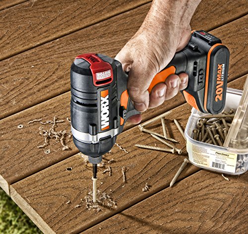 WORX WX292.9 Akku Schlagbohrschrauber 20V - mit bürstenlosen Motor - mit Gürtelclip, Bithalter & integriertem LED-Licht - 175Nm - zum Schrauben, Bohren & Schlagen – Ohne Akku & Ladegerät – Bild 5