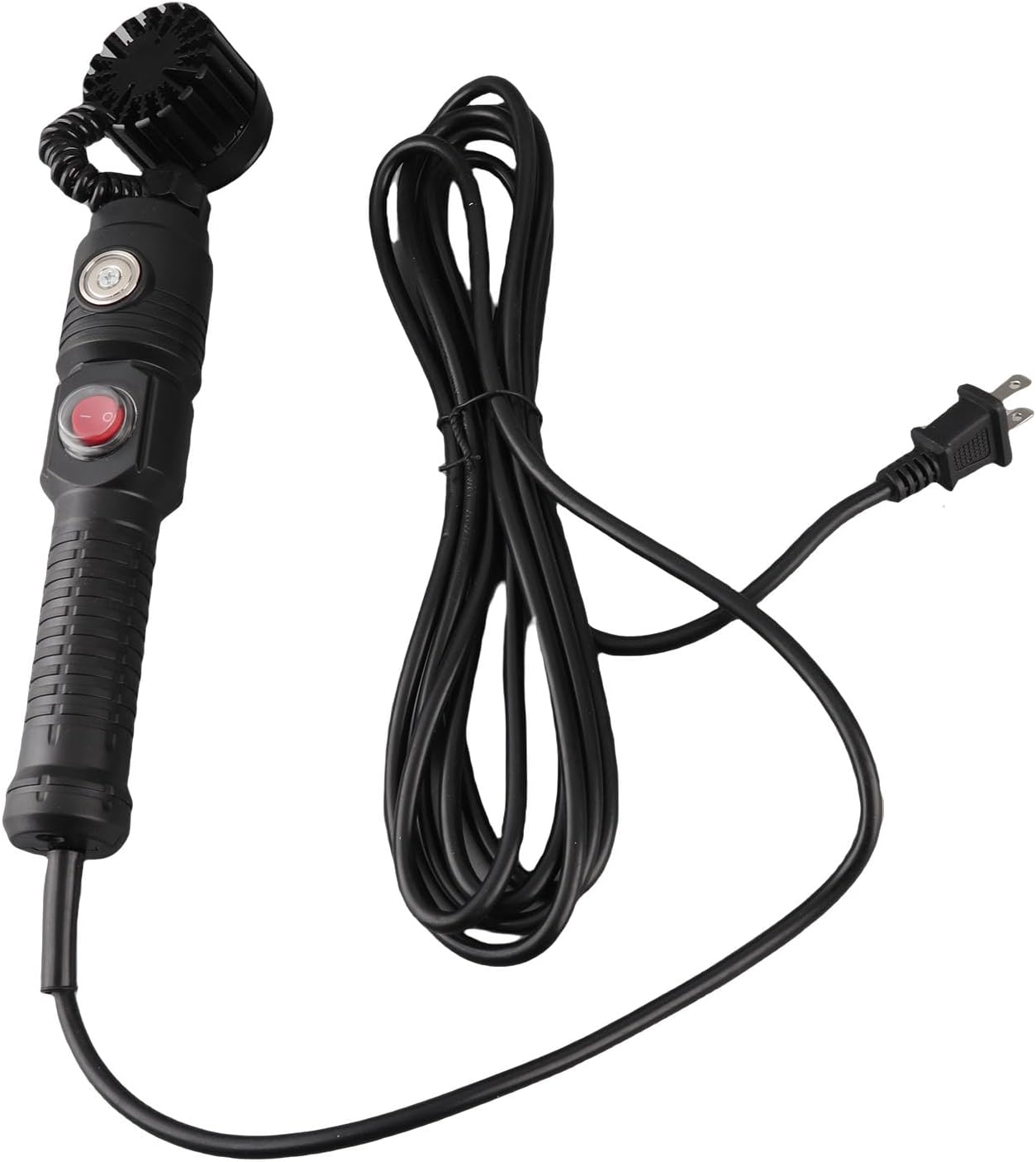 AUNMAS LED Work Light, 60W Ultra Bright COB Beads 3000lm 360 Degree Rotating Head 33FT Power Cord, with Magnetic Back and Threaded Interface, for Indoor Outdoor Garage Yard (US Plug)