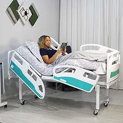 Cama Hospitalar Motorizada 5 Movimentos Altura Fixa Luxo