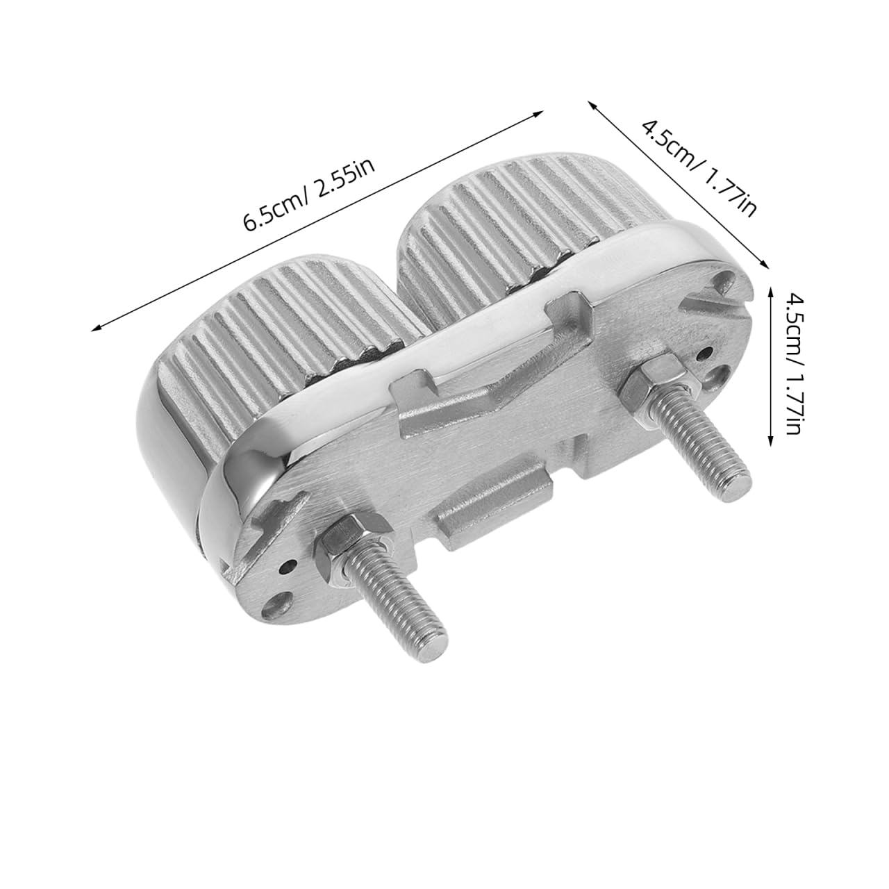 Edelstahl Schotklemme Boot Cam Cleat Curryklemme Nockenklemme für Boote Seilklemme für 6–12mm Leinen Korrosionsbeständig Starke Haltekraft Einfache Montage für Segelboote und Ankerleinen