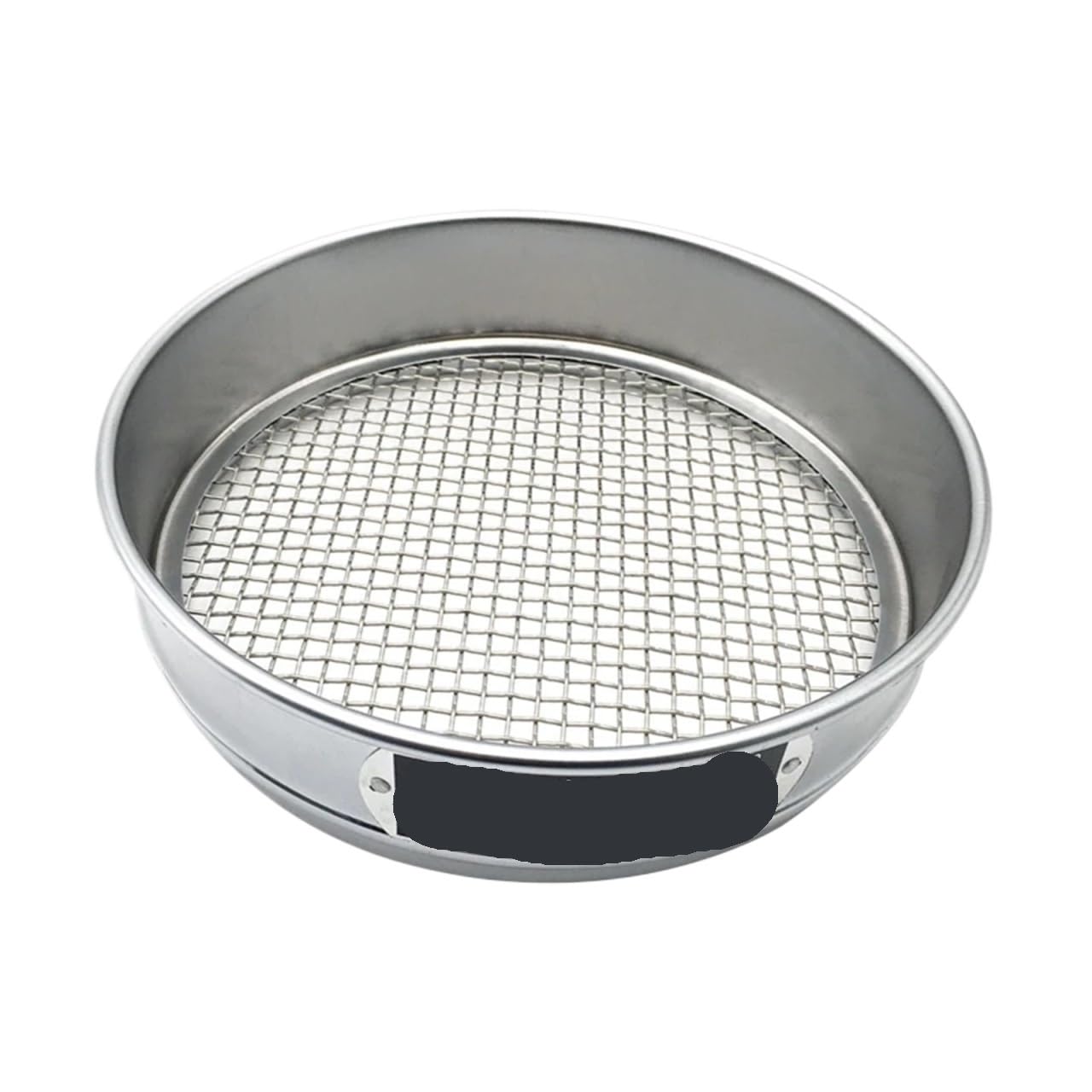 Sito ogrodowe 60 oczek 0,3 mm Przesiewacz kompostu ze stali nierdzewnej do separacji kamieni w ogrodnictwie domowym(4 mesh 5mm)
