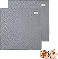 Scenereal Guinea Pig Cage Liner, Fleece Liner 2 Pack - Strong Water Absorption Reusable Washable Pee Pads, Soft and Comfortable Mat for Small Animals Chinchillas Rabbits Hamster Bunny