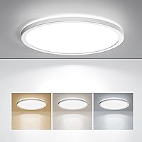 Vista 15 de BLNAN Lámpara LED de techo empotrada, 8.66 pulgadas, 18W, 3000K/4000K/5000K, luminaria de cableado directo, lámpara blanca redonda ultrafina