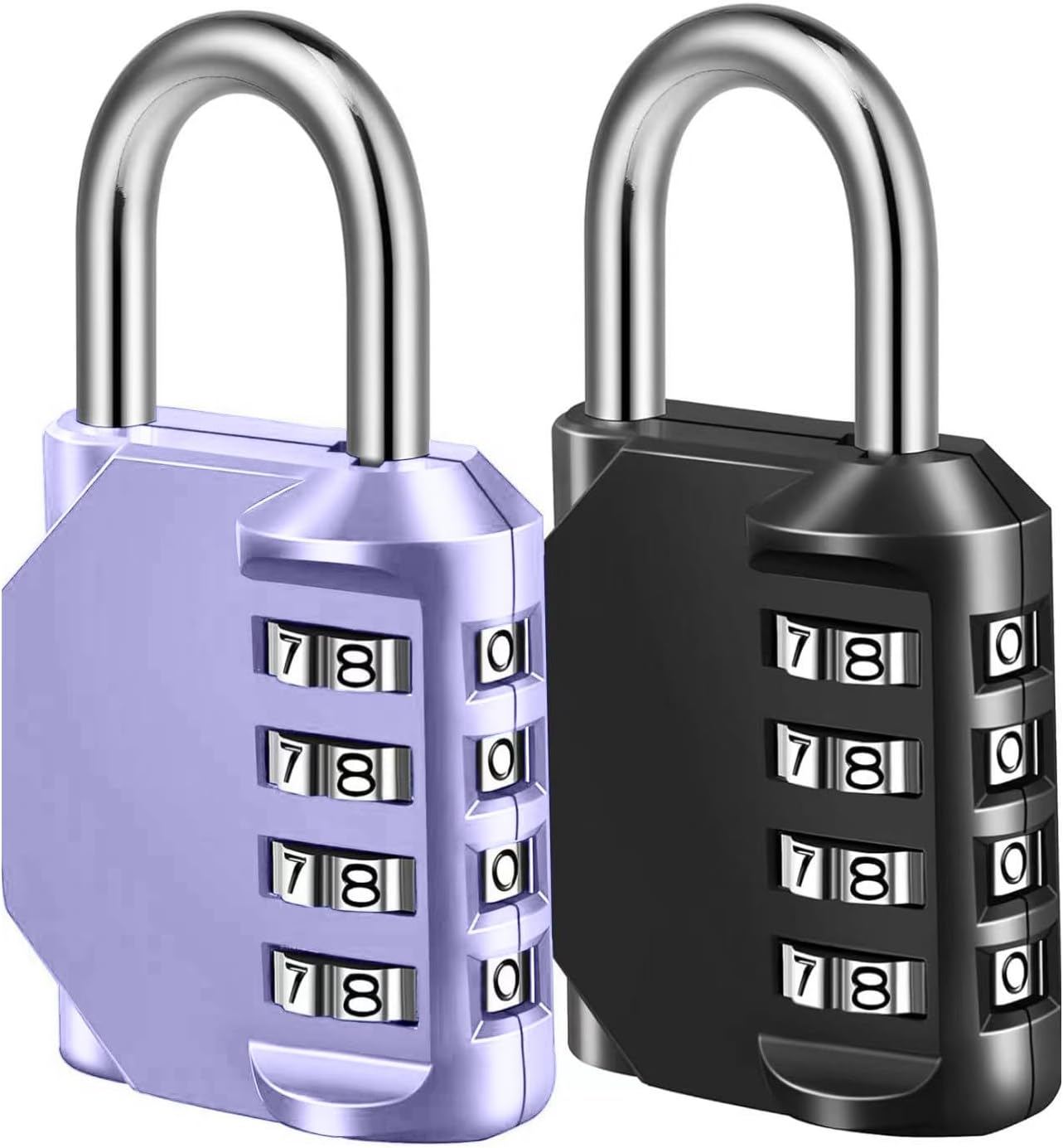 Combination Lock, 4 Digit Combination Padlock for School Gym Sports ...