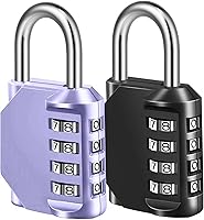 Vista 9 de Fayleeko Cerradura de combinación, candado de 4 dígitos para la escuela, gimnasio, casillero deportivo, valla, caja de herramientas, estuche