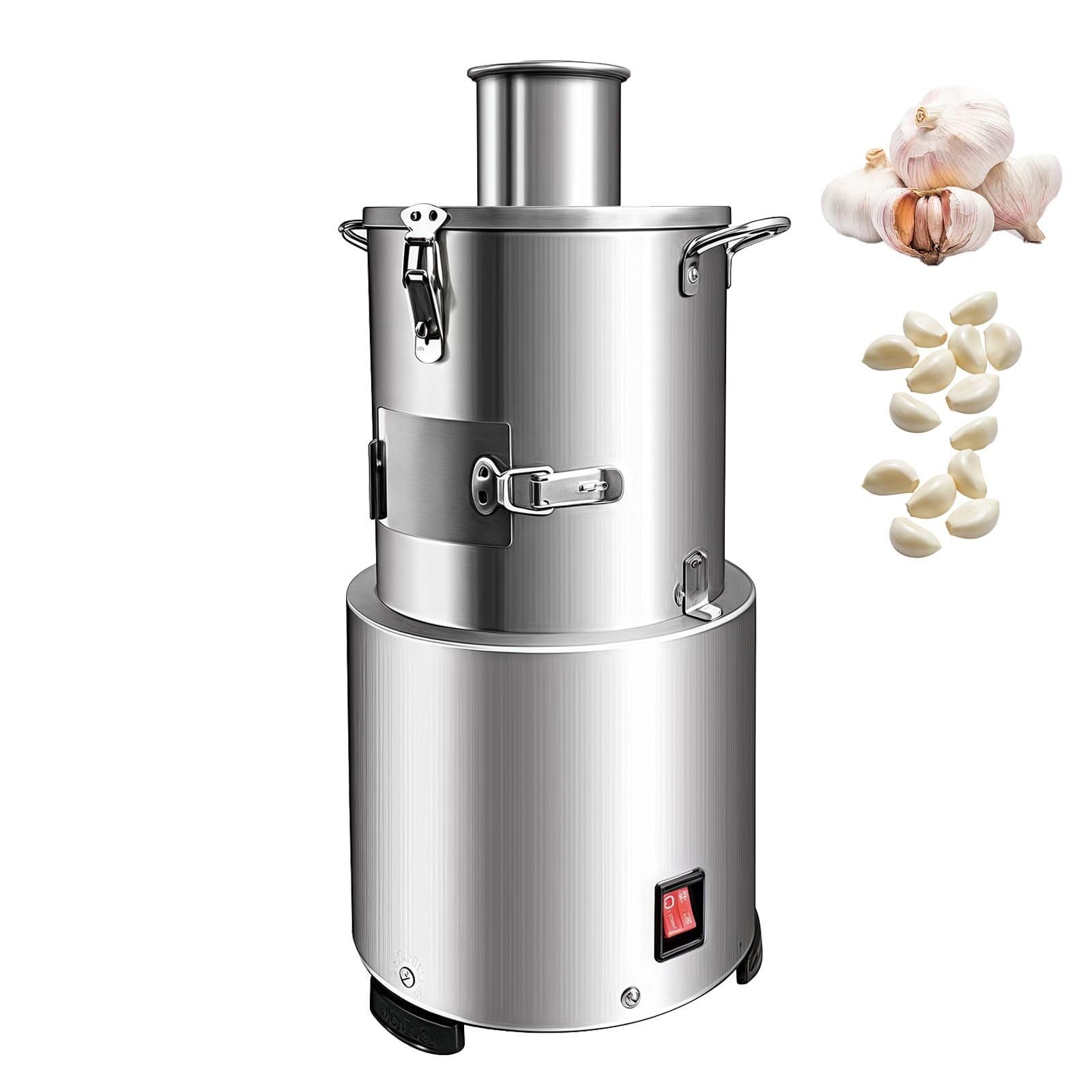 GYKOZY Automatic Garlic Peeler Machine - Quick Stainless Steel Skin Remover for Restaurants & BBQ Shops - Efficient Whole Garlic Peeling, Commercial Use