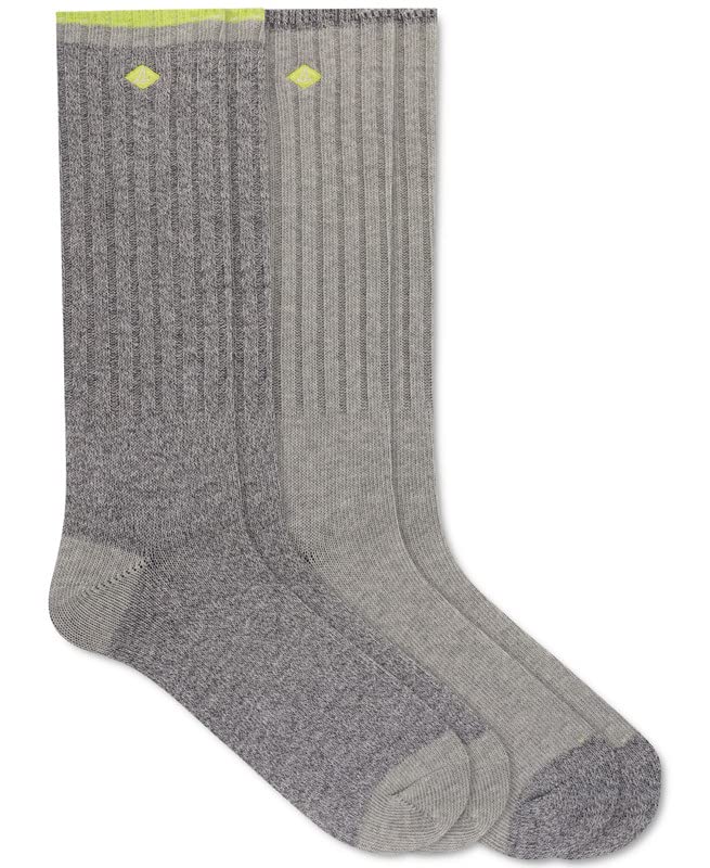 Sperry Men's Two-Pack Marl and Solid Boot Crew Socks (Grey Heather, 6-12) - Main Image