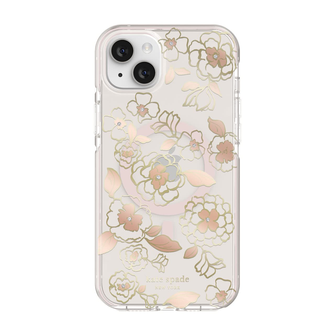 kate spade new yorkDefensive Hardshell Case Compatible with MagSafe for Apple iPhone 14 Plus - Gold Floral [KSIPH-240-GFL]