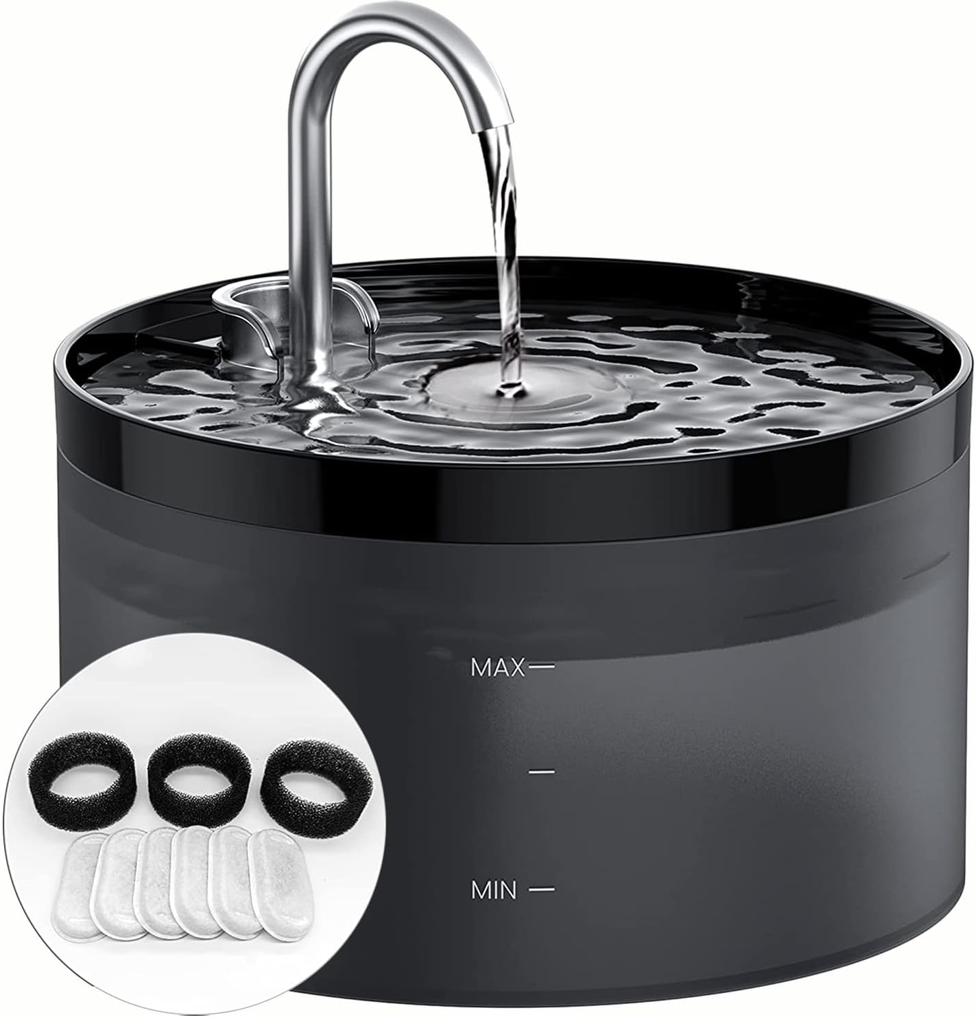 Cat Water Fountain: Cat Fountain - 2L Water Fountain Indoor Cat - Pet ...