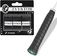 ZVYKTOR Ultra Thin Tacky Tennis Overgrip Tape (3 Pack) - Sweat Absorbing Anti-Slip Grip for Tennis, Badminton, Pickleball Control
