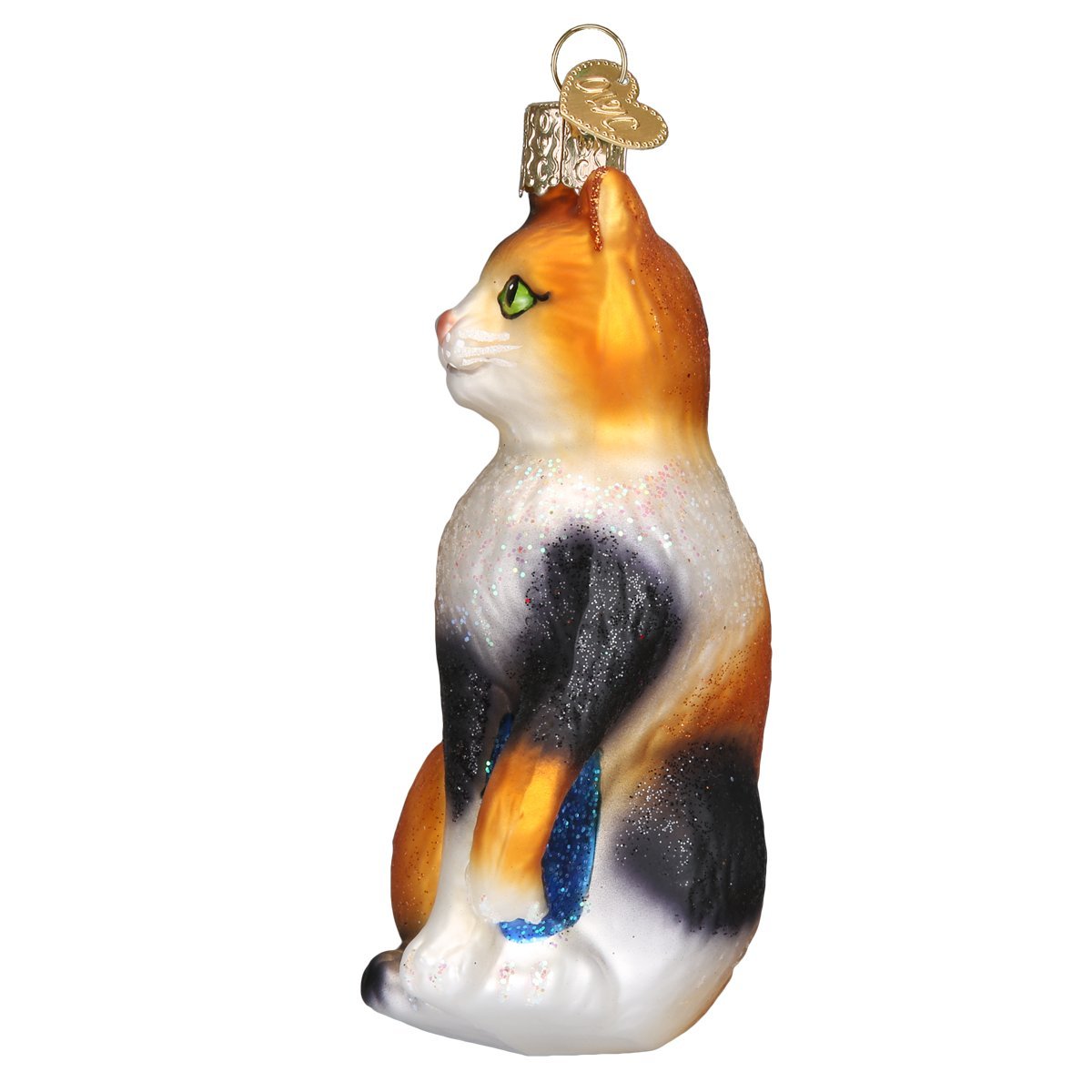 Old World Christmas Ornaments: Cat Lover Collection Glass Blown Ornaments for Christmas Tree Calico Cat, Multi Color, 4.250 - Image 4