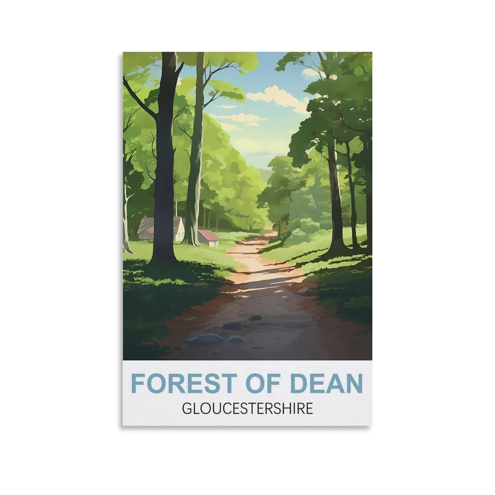 Nprzm A329 Vintage Metal Tin Signs Forest Of Dean Gloucestershire Wall Decor Kitchen Garage Dining Room Home Decor Hotel Decor Gift 30X30cm