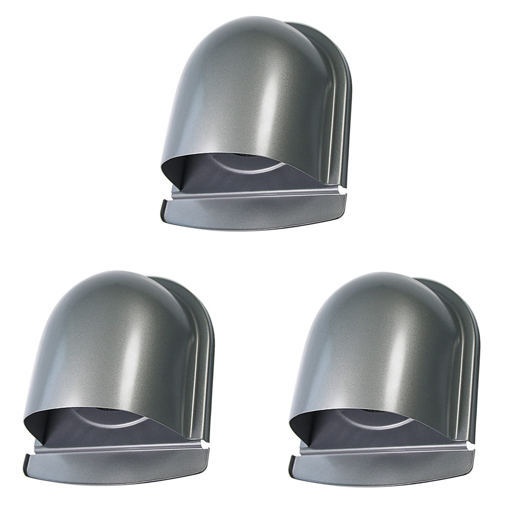 Extractor de escape anticorrosión para cubierta de salida de aire de pared con tres unidades