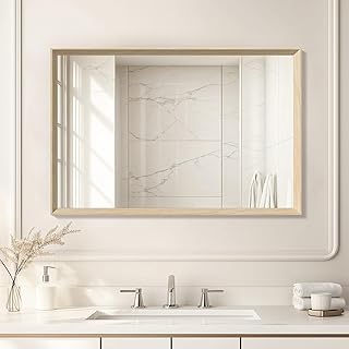 Oak Wood Effect Framed Wall Mirror, 2...