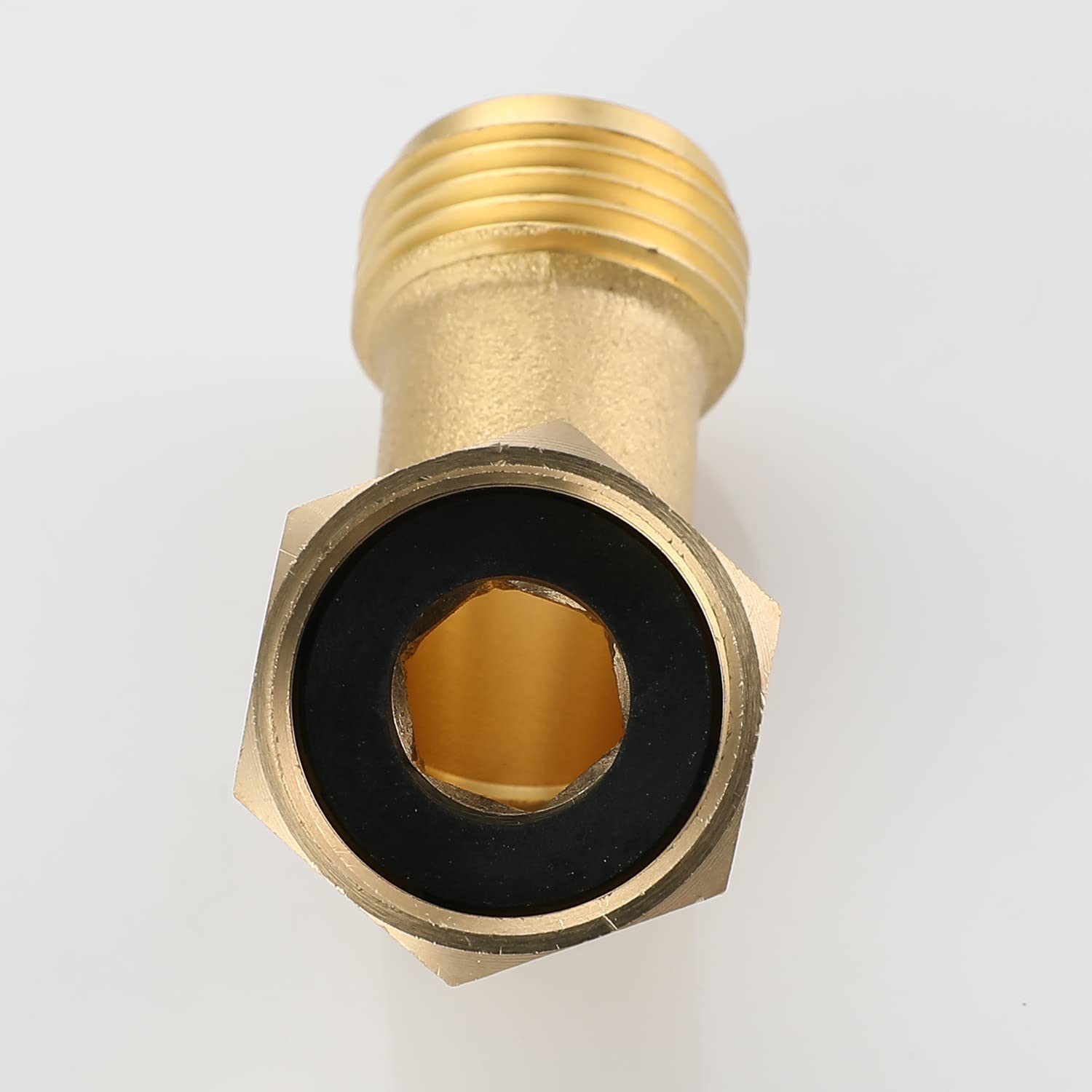 Coude De Tuyau D'arrosage En Laiton à 45° - Filetage GHT 1,9 Cm - Pour Jardin, Pelouse, Camping-car