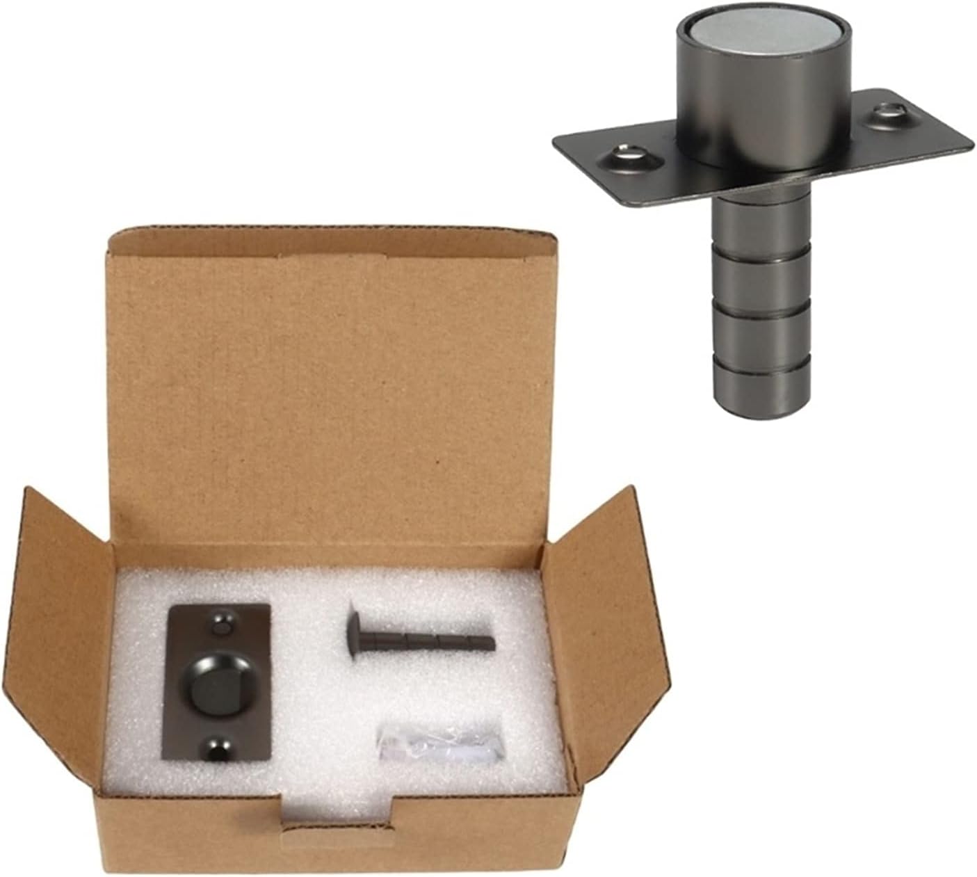 yaoqijie Ultra Thin Invisible Stainless Steel Black Door