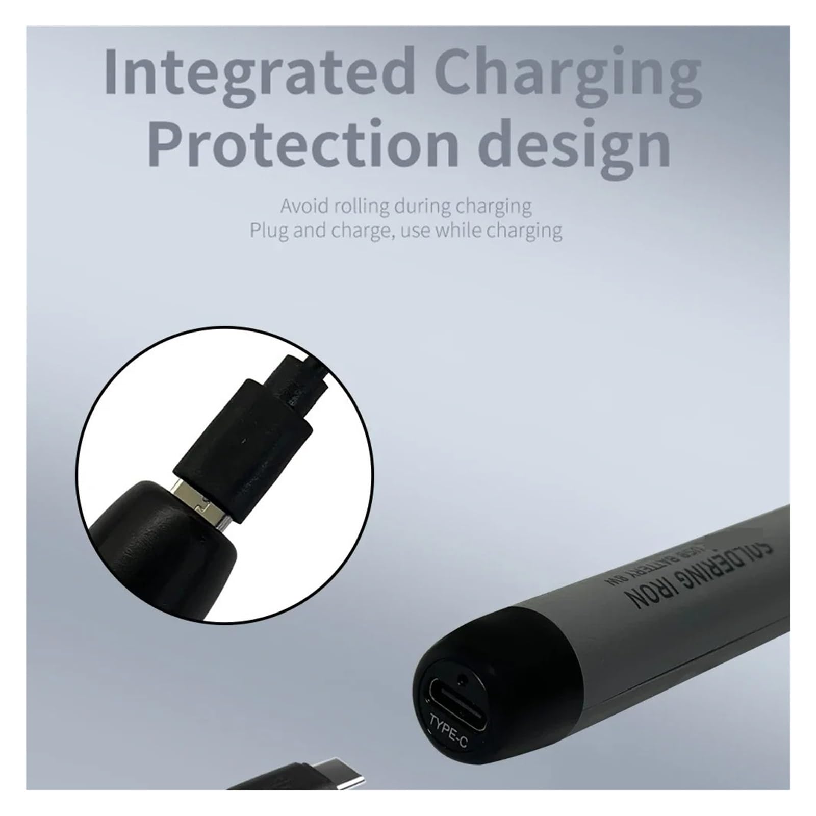Juego De Soldador Eléctrico USB Multifuncional, Herramienta Soldadura Hierro Con Temperatura Ajustable, Inteligente, 300-450 ℃/260-420 ℃ Calentamiento Preciso(Digital display-01)