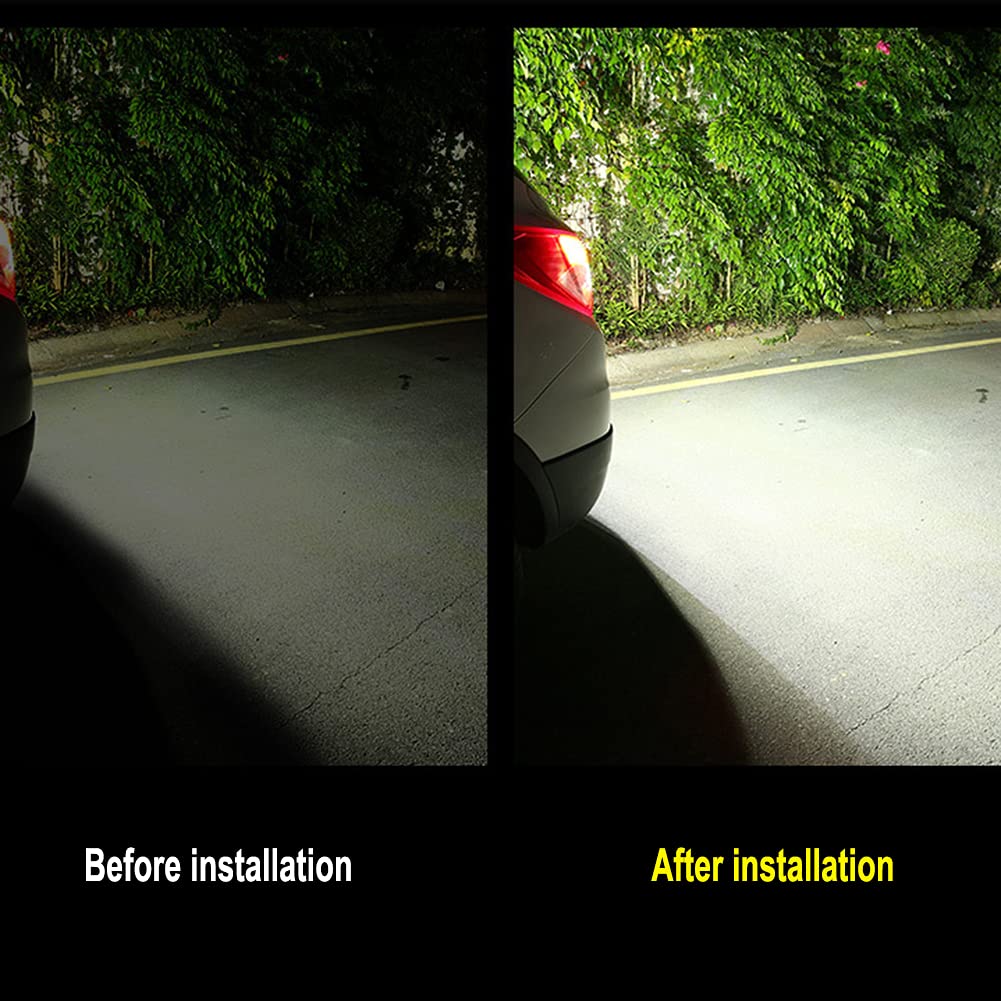 Coche Led Luz De Marcha Atrás, 6000k Lámpara De Marcha Atrás Auxiliar, Luz De Freno Deestacionamiento Brillante Luz De Marcha Atrás Sistema De Iluminación LED Para Cámara De Respaldo De Coche
