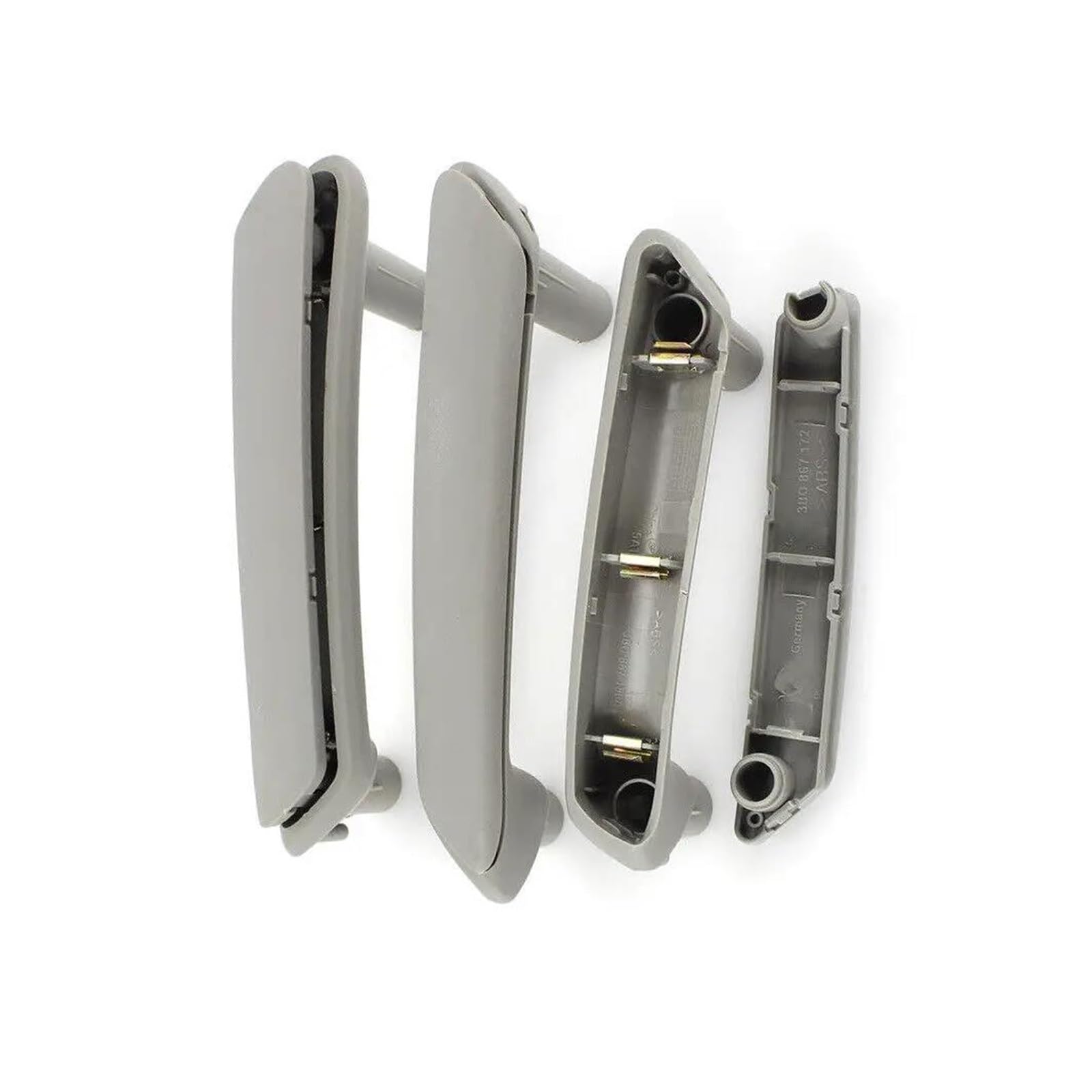 DGGH Manilla Interior para VW para Passat B5 1998-2005 3 Piezas Delantera Derecha Trasera Izquierda Trasera Derecha Manija Puerta Interior Cubierta Decorativa(Gris)