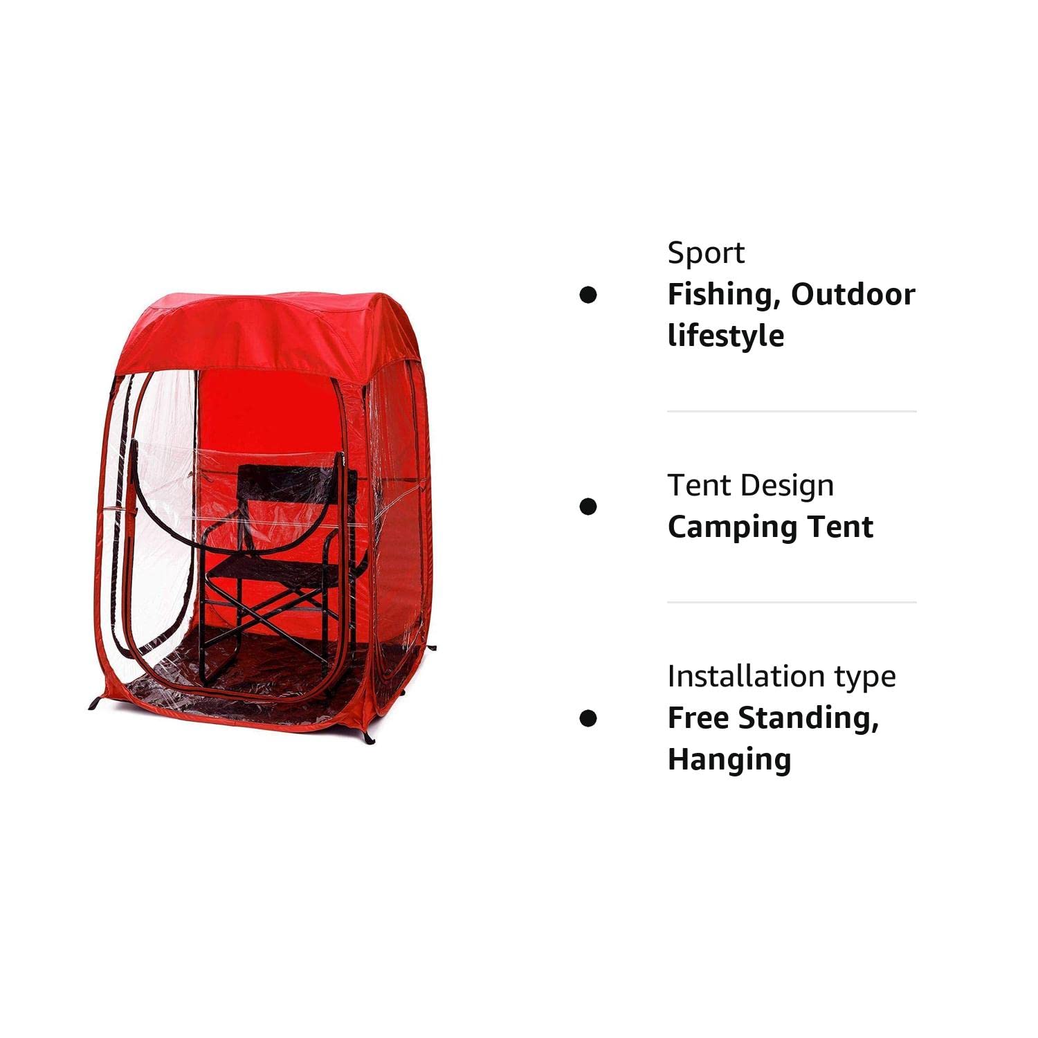 Tente de sport portable résistante aux intempéries – Auvent pop-up pour la pêche, le camping et les événements en plein air Tente de sport portable résistante aux intempéries – Auvent pop-up pour la pêche, le camping et les événements en plein air