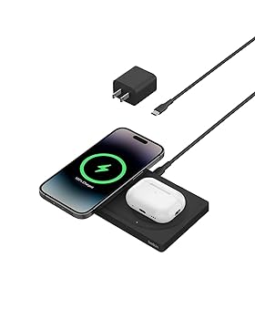 スマホアクセサリー Belkin Boost Charge Pro2-in-1  MagSafe Belkin BOOST↑CHARGE™ PRO 2-in-1 Wireless Charging Dock with
