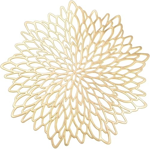 Miniatura 26 de Mantel individual de vinilo antideslizante de 15 pulgadas (plateado-B, 8)