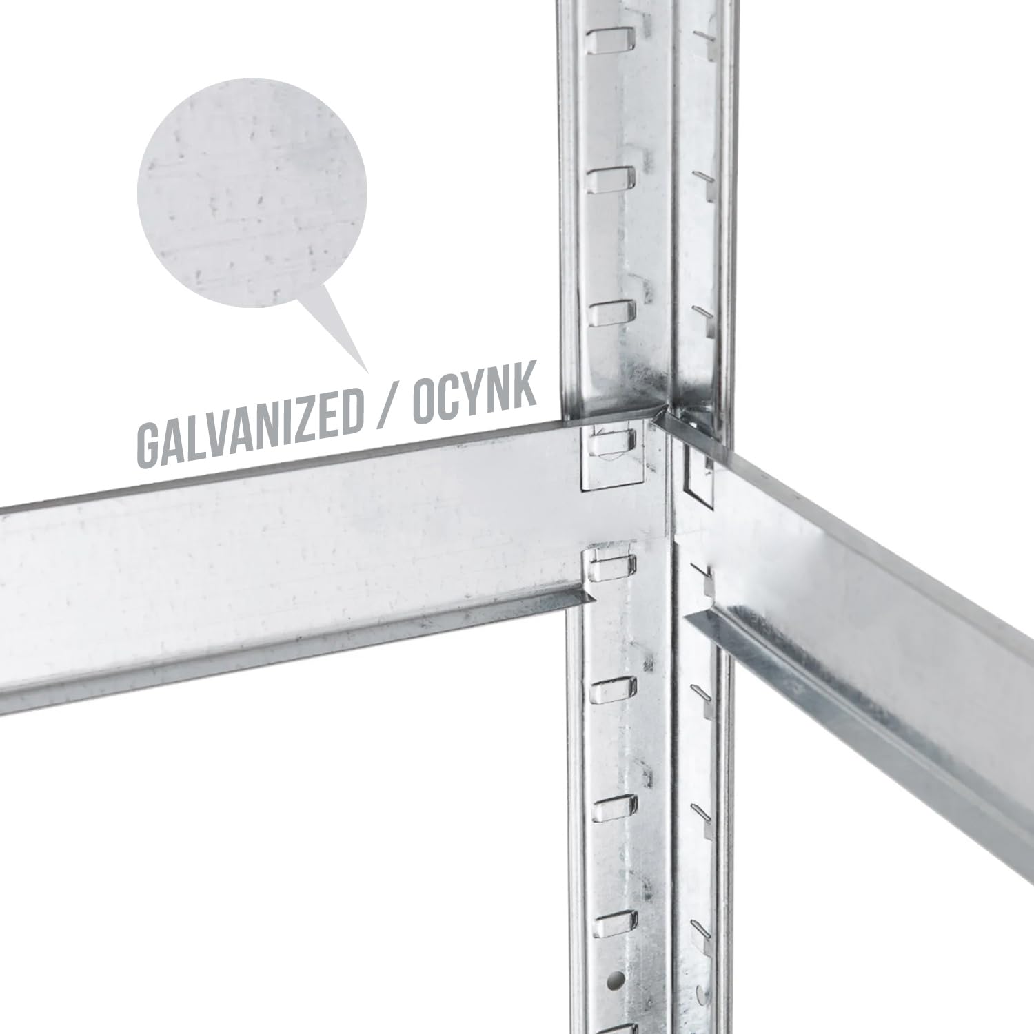 Green Blue GB378 2 x regał magazynowy z metalu, z 5 półkami o regulowanej wysokości, nośność 175 kg, 180 x 90 x 40 cm, ocynkowany, składany, do piwnicy, warsztatu, 2 sztuki