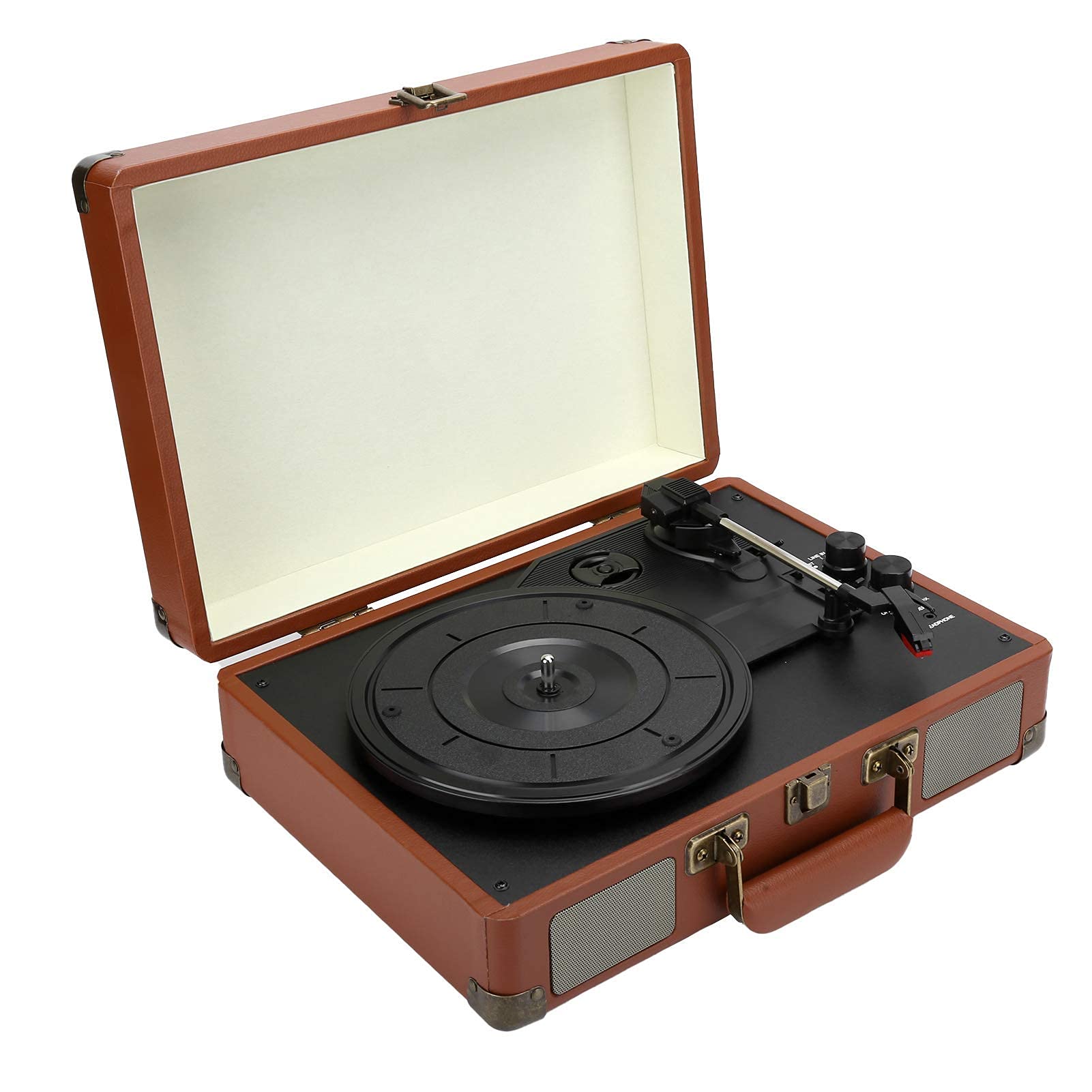 Giradischi in Vinile, Giradischi fonografo Vintage HY/T01, Giradischi Bluetooth, 33/45/78 Giri/min, 100 Giri/min, Supporta Dischi in Vinile da 7/10/12 Pollici.
