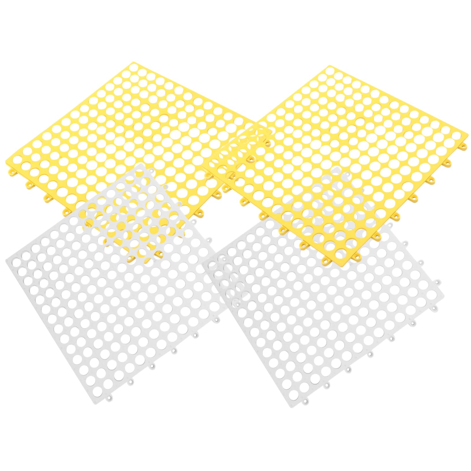Tapis de salle de bain 4 feuilles avec coussin de sol creux pour cage à chat LABRIMP
