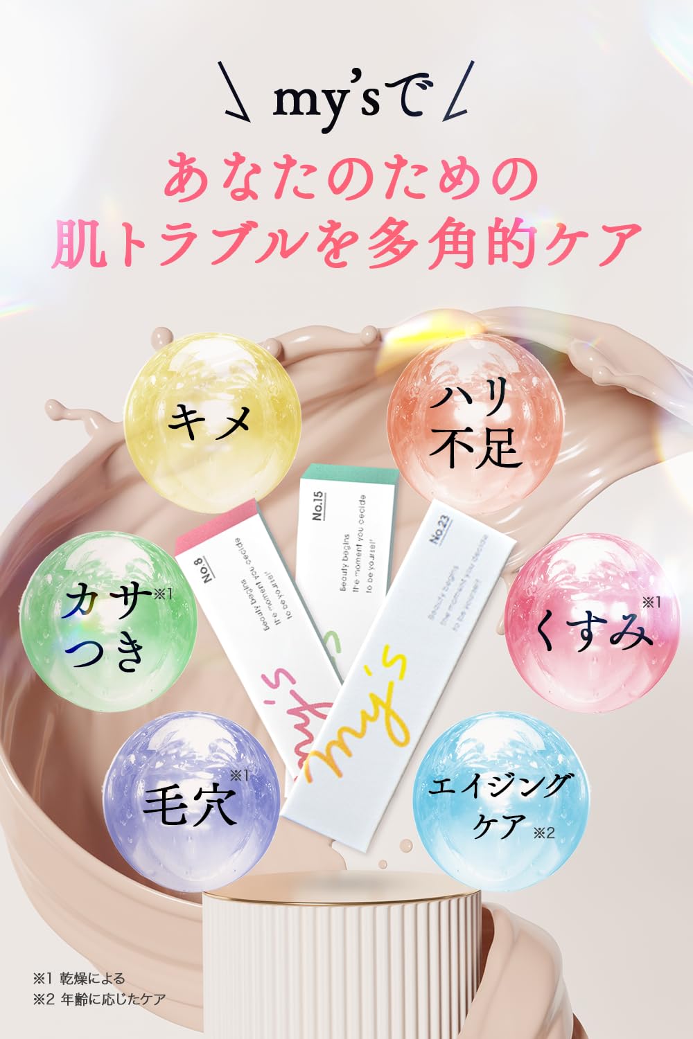 Amazon.co.jp: 【美容成分99%生美容液】my's カプセル 美容液 3箱