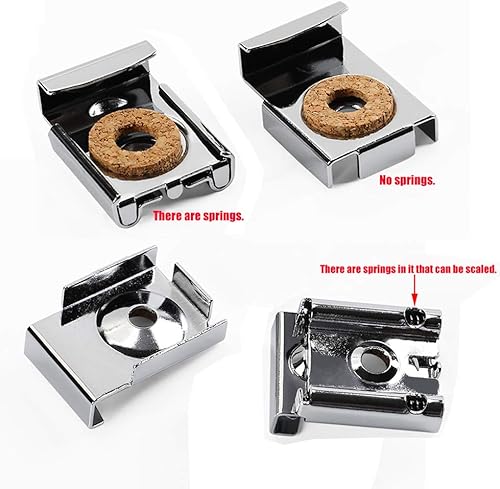 Miniatura 3 de Clips de espejo - Clips de vidrio para espejo de 0.157-0.236 in de grosor 4 unidades, cromo pulido