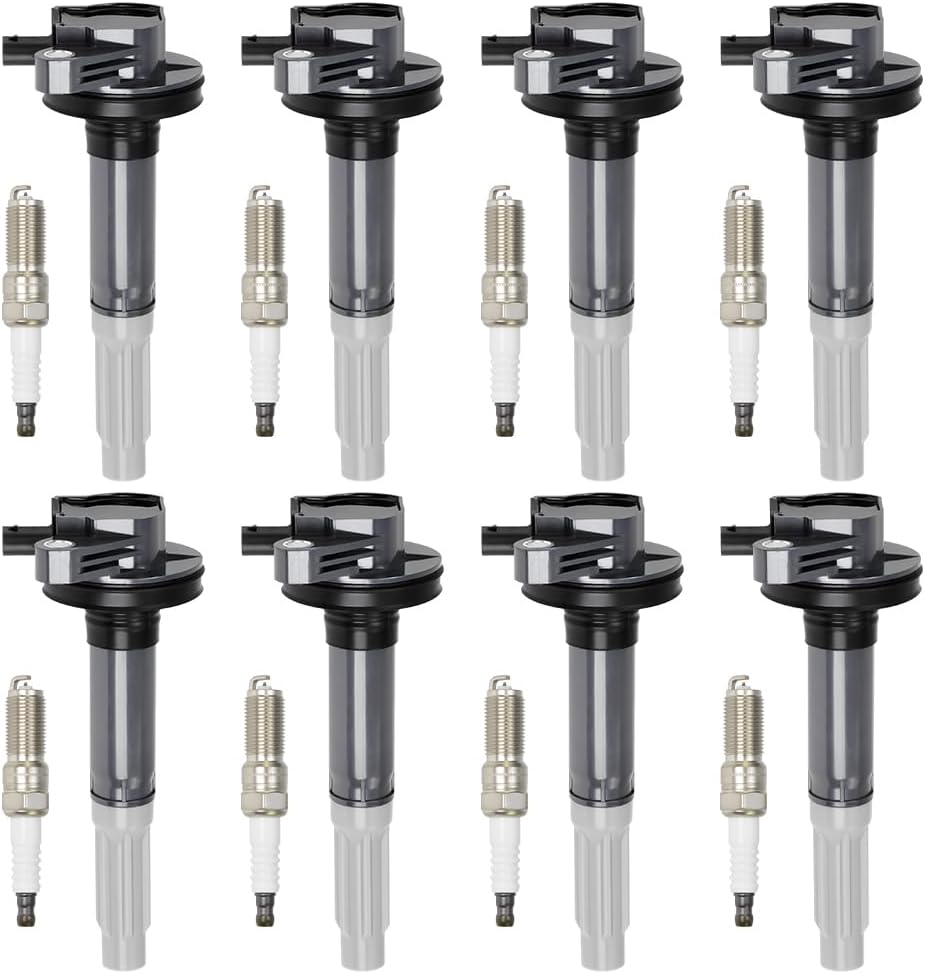 Set of 8 UF824 Ignition Coil Pack Compatible with Ford F-150 5.0L 2017 2016 for Ford Mustang V8 5.0L 2017 2016 Replace # FR3Z-12029-A, FR3Z-12029-A, DG561