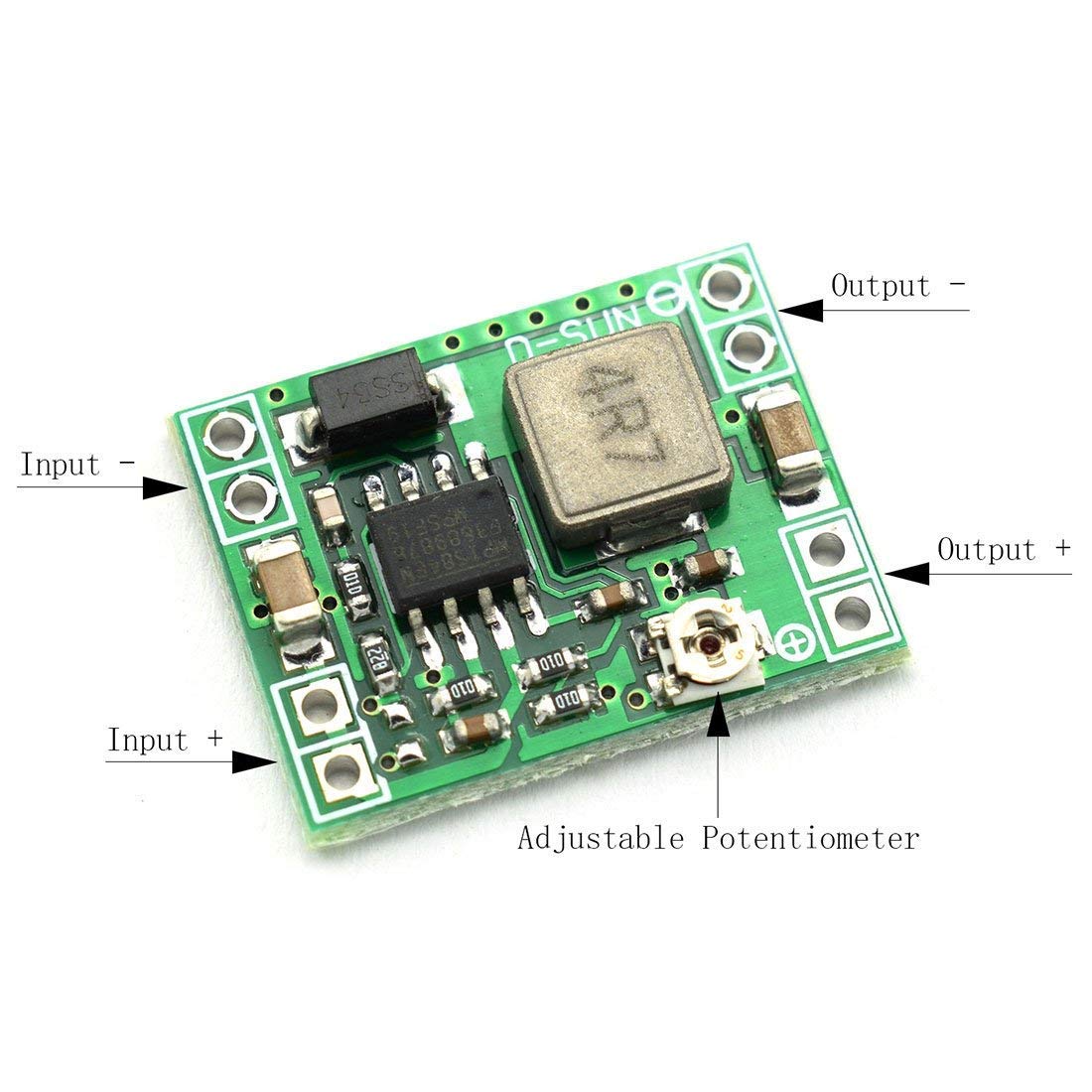 HiLetgo 5pcs MP1584EN 3A Mini DC-DC Buck 24V to 12V 9V 5V 3V Adjustable Step Down Module Replace LM2596 for Arduino Raspberry Pi Robort Parts