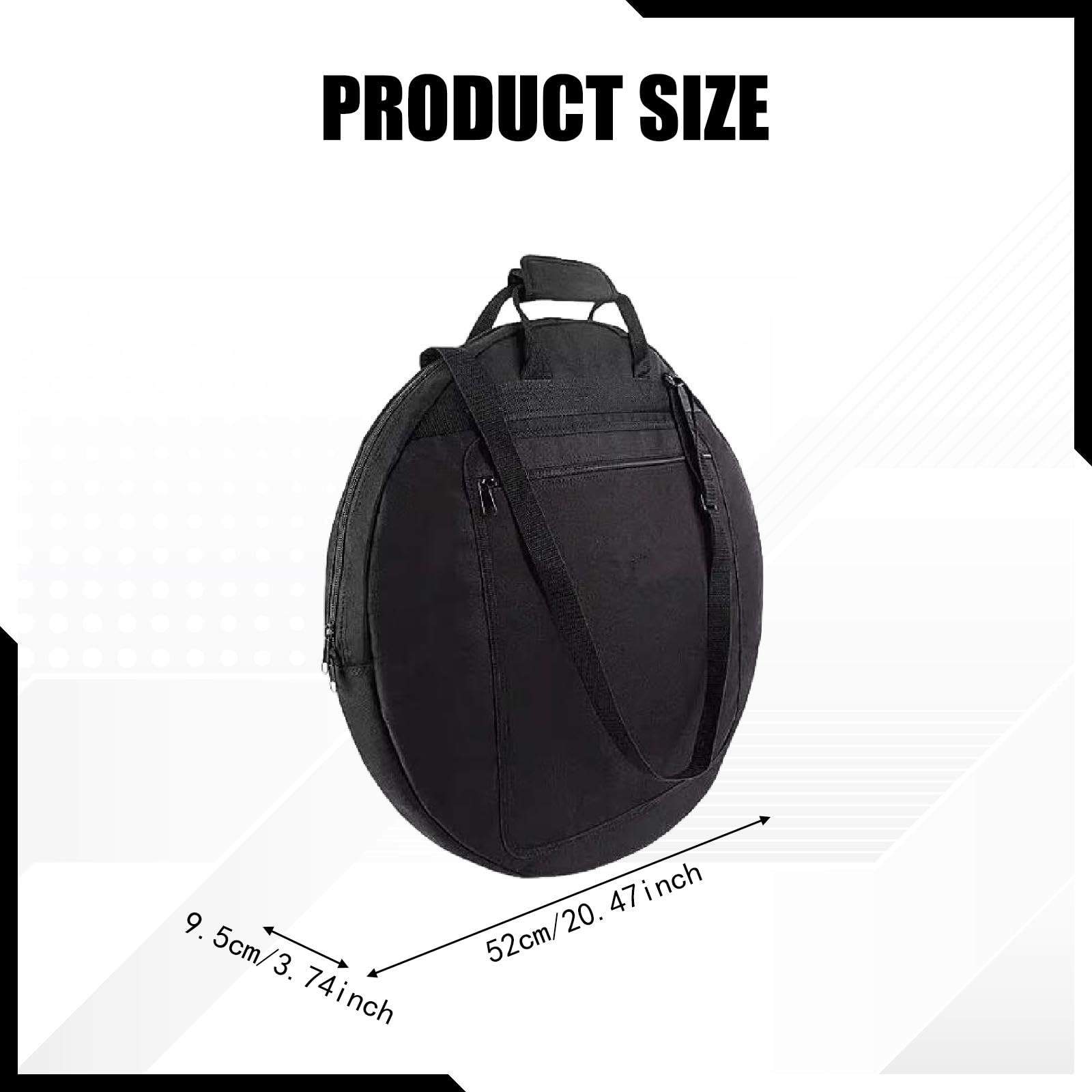 Funda para Platillos, Resistente, de Tela Oxford, para Soporte de Instrumentos de Percusión de Mano.