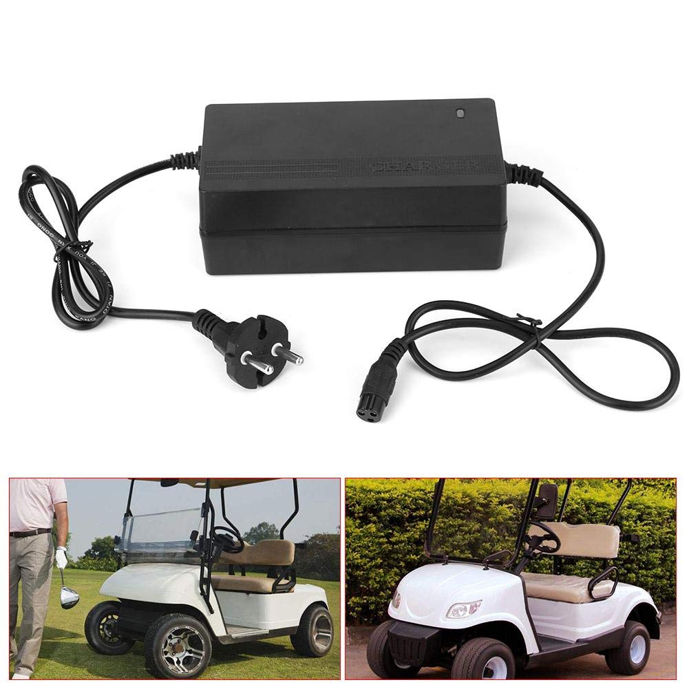 Cargador de batería de 24V 1 8A Cargador de batería de Plomo ácido para Coche de 3 Pines para Scooter eléctrico ATV Enchufe de la UE 90 230V, de Carga y Arranque