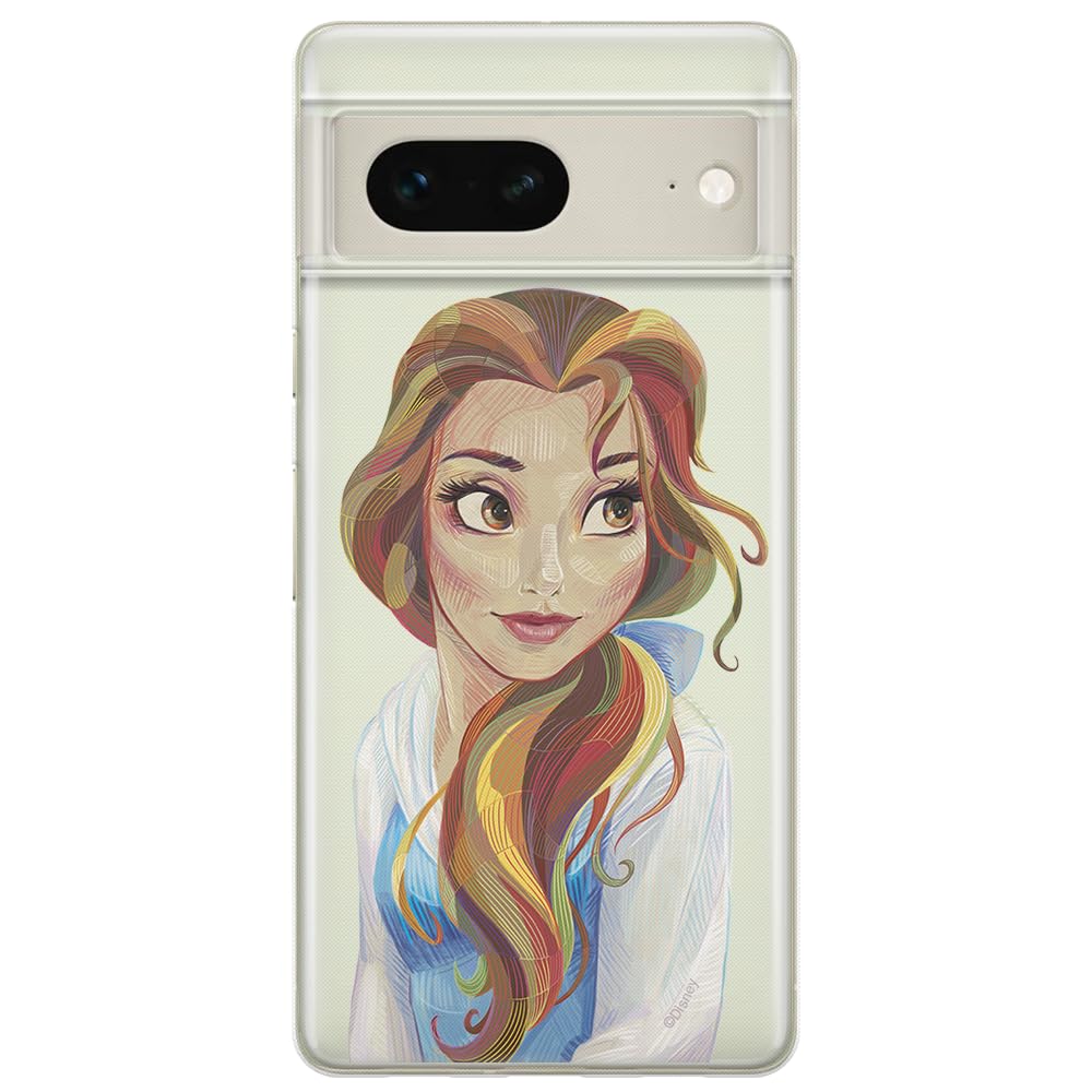 ERT GROUP mobile phone case for Google PIXEL 7 original and officially Licensed Disney pattern Bella 003 optimally adapted to the shape of the mobile phone, partially transparent