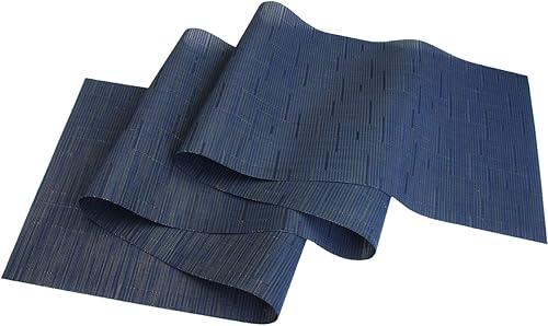 Miniatura 40 de PIGCHCY Juego de 6 manteles individuales beige de vinilo PVC duraderos para mesa de comedor, manteles individuales resistentes al calor, Beige -