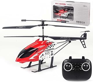 RC Helicopters - Remote Control Helicopter One Key Take-Off/Landing, Automatic Altitude Hold, LED Light & 3.5 Channel Gyro Stabilizer, Gift for Boys/Girls Kids Adults