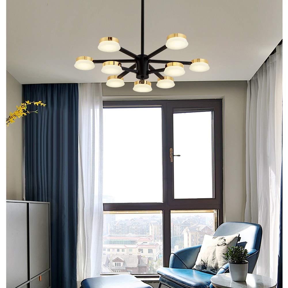 9 Têtes Led Éclairage de Fer Personnalité Créative Chandelier Livrée Lydre Chambre À Manger Chambre Dinomage de Salon Appareil D'Éclairage de La Lampe