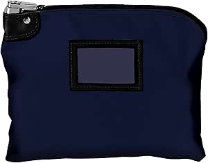 Snapklik.co : Lainated Nylon Locking Deposit Bag Royal Blue15W X 11H - View #8