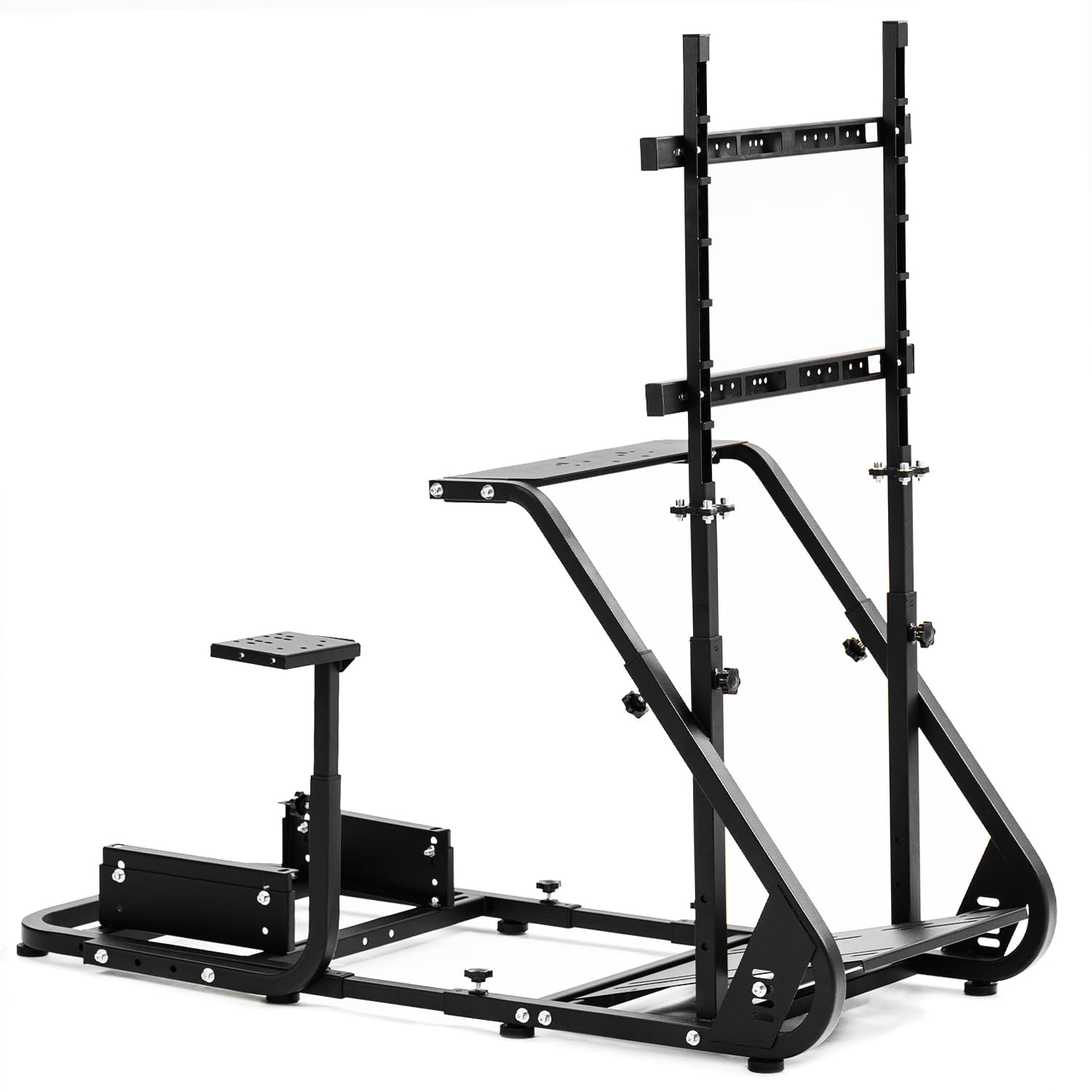 Anman Gaming Simulator Cockpit with Monitor Stand,Not included Wheel Shifter Pedal Seat