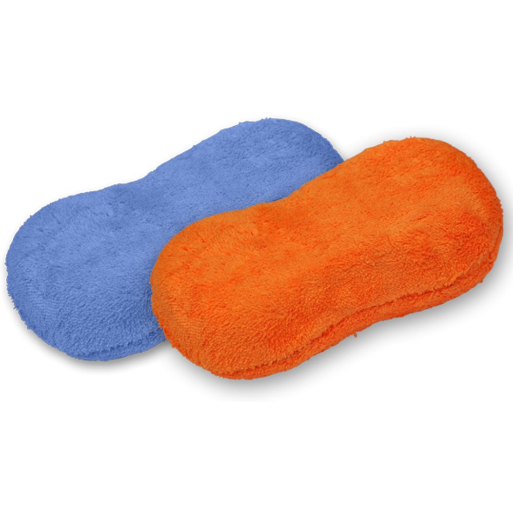 2 Panni in Microfibra Antibatterica Magic Silver. Rosso + blu. 40x40 cm