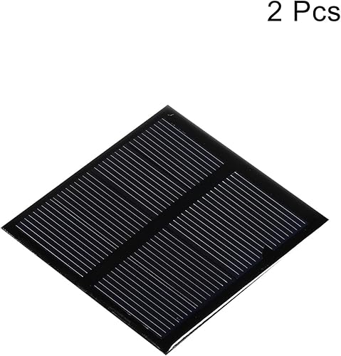 Miniatura 3 de MECCANIXITY Mini célula de panel solar 2V 150mA 0.3W 2.362 in x 2.362 in para proyecto de energía eléctrica DIY paquete de 2