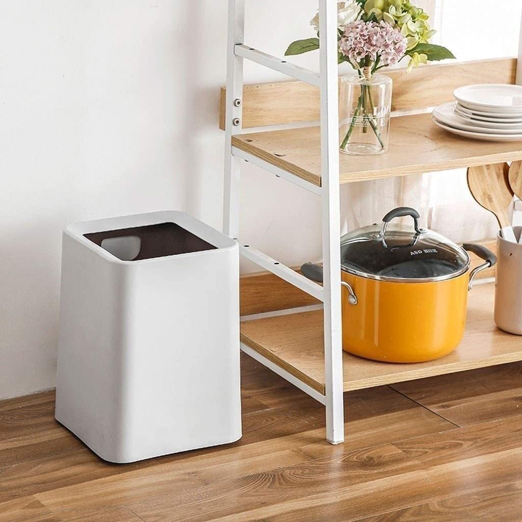 Amazon｜フタ付きゴミ箱 環境にやさしい素材古紙バスケット収納バケツ 