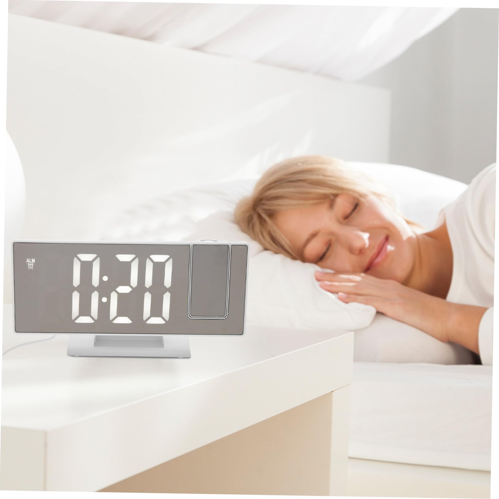 Reloj Despertador de Proyección Digital de Sobremesa Pantalla Grande