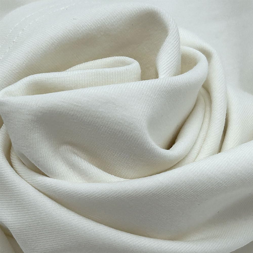 T-Shirt Donna Bianca in Cotone Basic Neutra Maglia Manica Corta